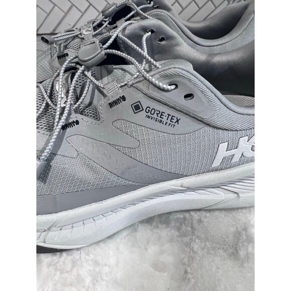 HOKA One One Transport GTX Men’s Size 10.5 Gray Gore-Tex Waterproof Trail Shoes - Picture 13 of 16